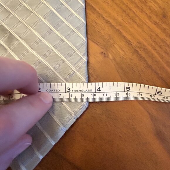 Jones New York Silver Cross Hatch Silk Tie - Picture 4 of 5